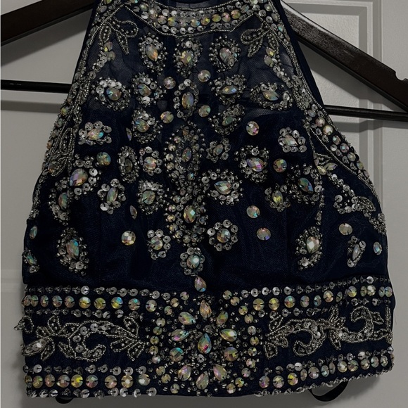 B Darlin  2 Piece Embellished Dress Prom Homecoming Formal 3/4 - Picture 10 of 16